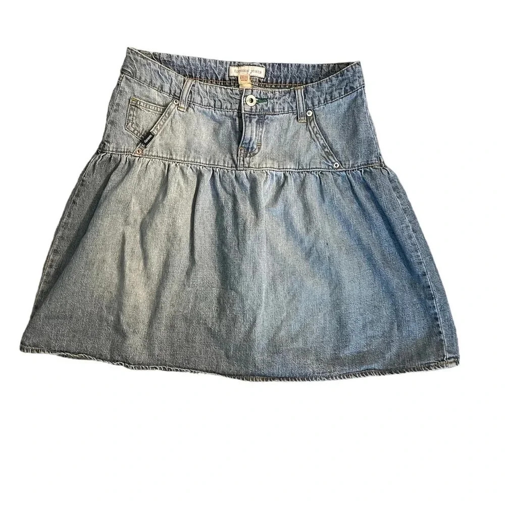 Tommy Jeans Junior Jean skirt Size 3 vintage early 2000s